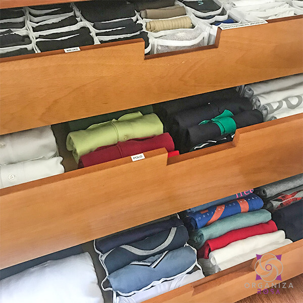 gavetas organizadas