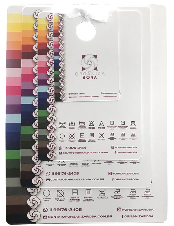 gabaritos para dobras de roupas organizarosa
